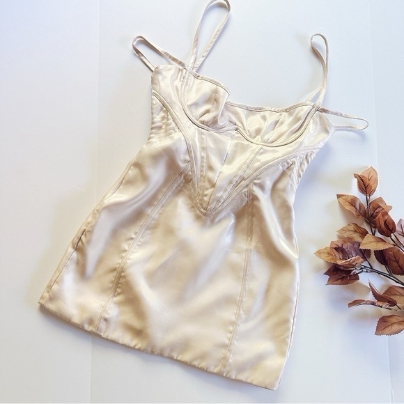 House of CB Mistress Rocks Blush Glass Corset Mini Dress - Picture 12 of 15